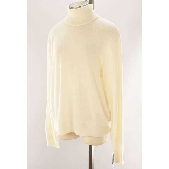 POLO RALPH LAUREN Womens Chic Cream Cashmere Turtleneck Sweater XXL NWT